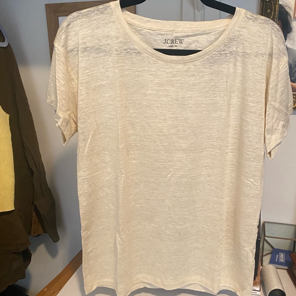 J crew linen t shirt